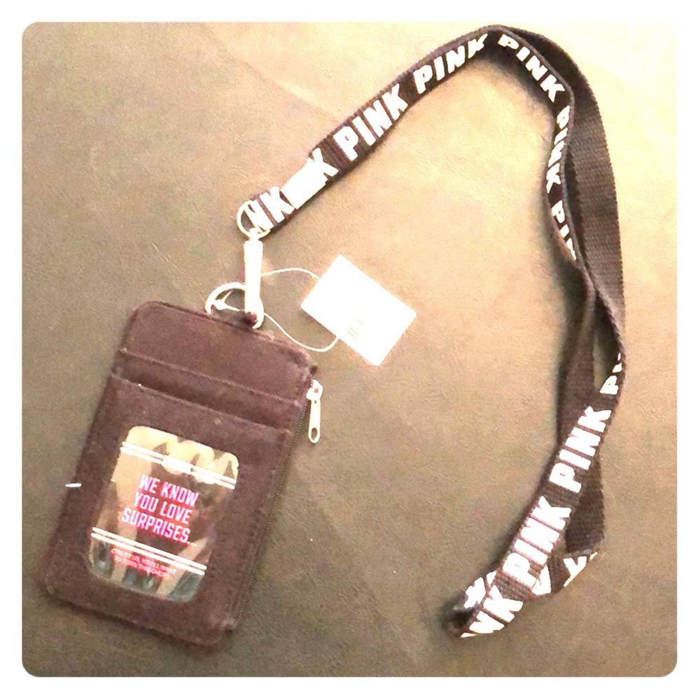 Victoria Secret PINK Lanyard with card holder